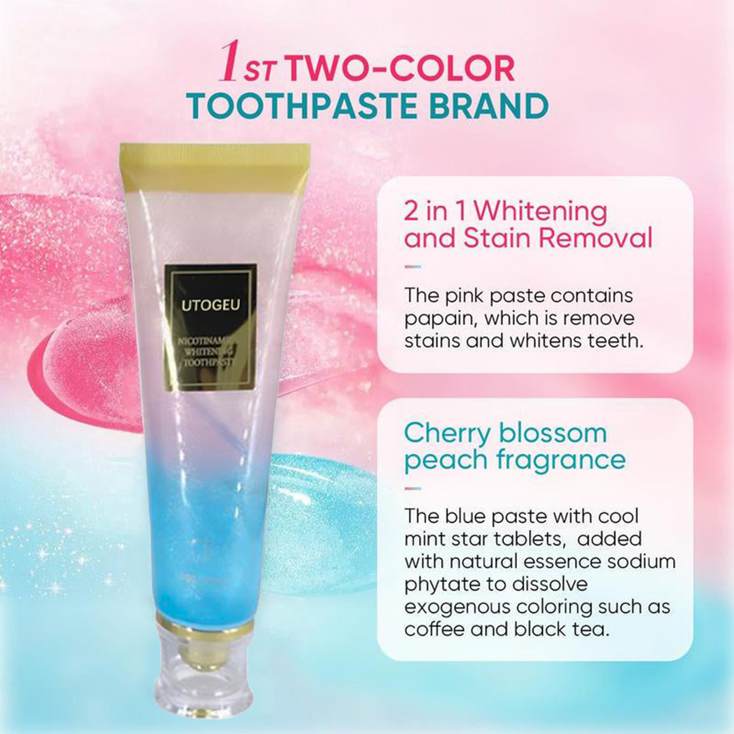 ✨Final 3 Hours: 50% OFF 💥 Nicotinamide Whitening Toothpaste 【New Upgrade】