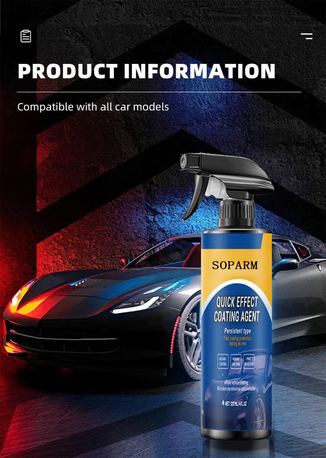 🔥Final 3 Hours: 60% OFF Advanced Car Quick-acting Coating Agent Spray