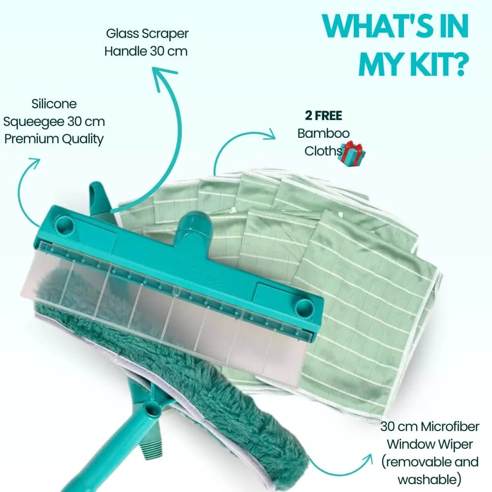 🔥 Final 3 Hours: 60% OFF!🔥Alisanda Recyclable Silicone Window Squeegee Kit