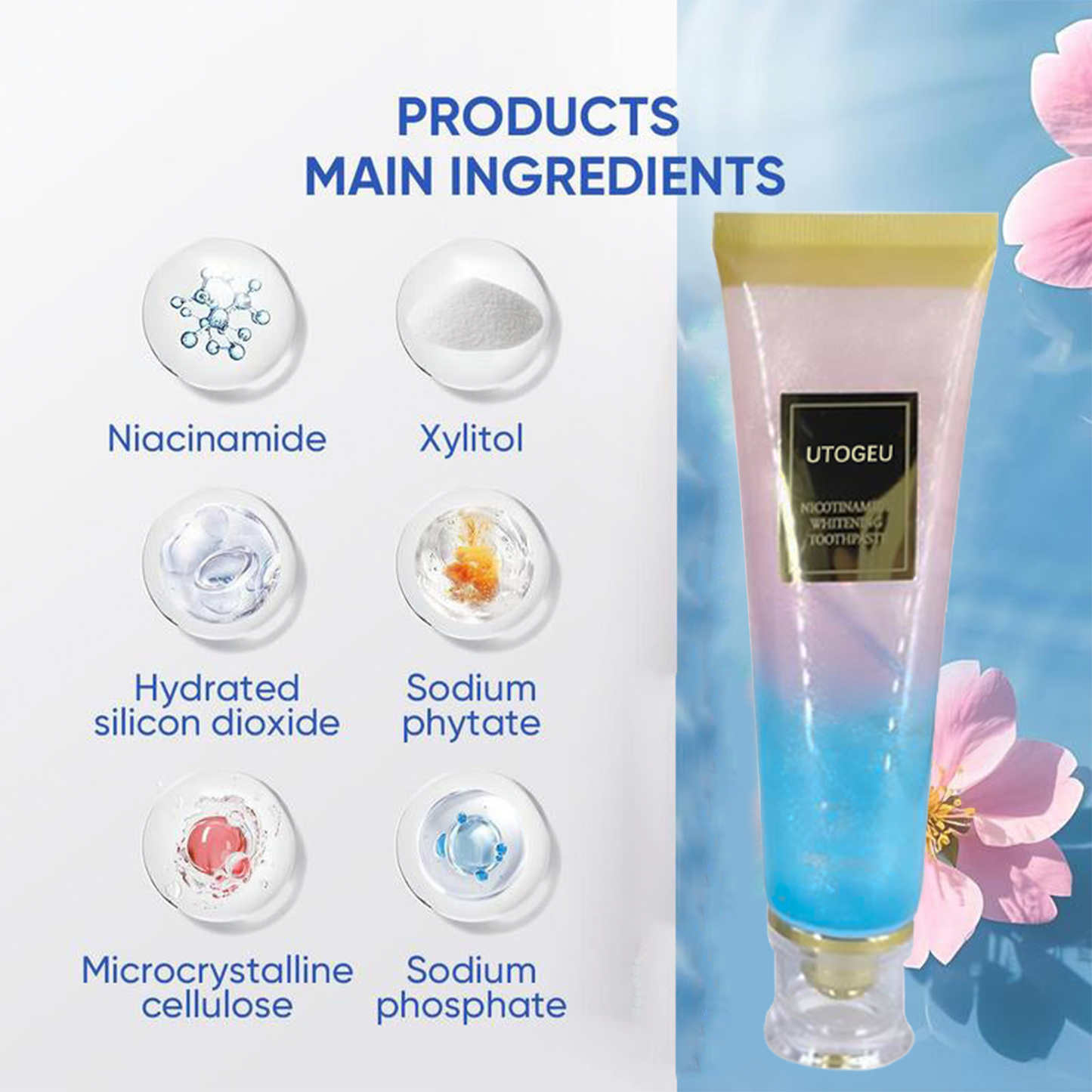 ✨Final 3 Hours: 50% OFF 💥 Nicotinamide Whitening Toothpaste 【New Upgrade】
