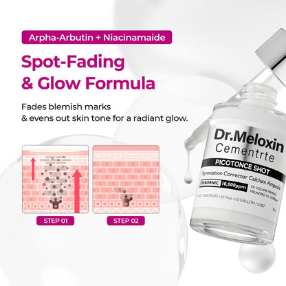 ✨Final 3 Hours: 50% OFF 💥Spot Care Duo | Shrinks Pores & Fades Blemish Marks in 2 Weeks | Cyano Pink Spicule Serum+ Picotonic Shot Ampoule(Two bottles form a set)