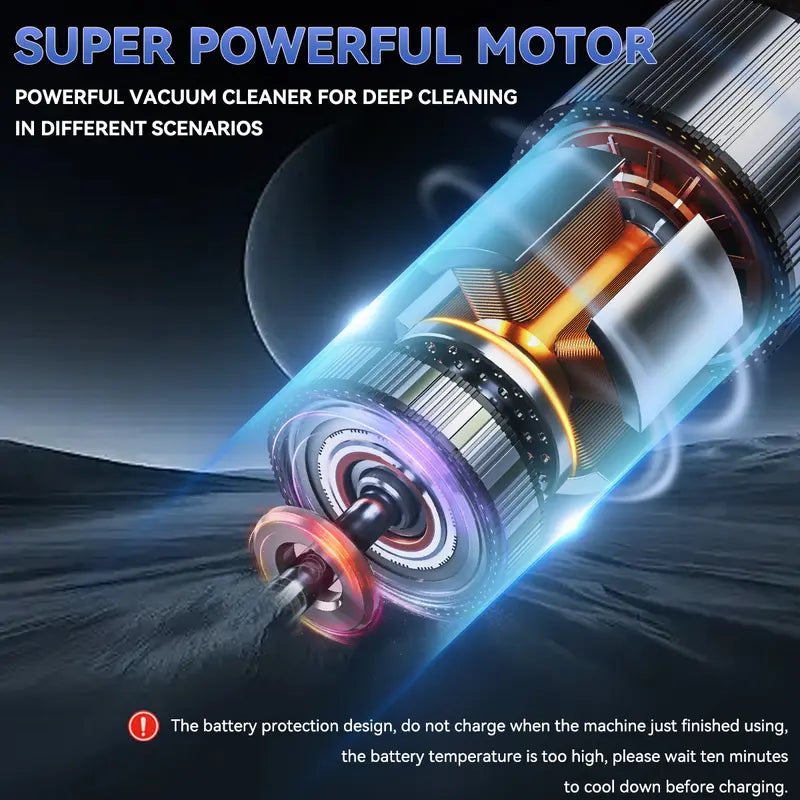 🚀 High-Power 3-in-1 Handheld Vacuum – Car + Home + Pets, 60% OFF!