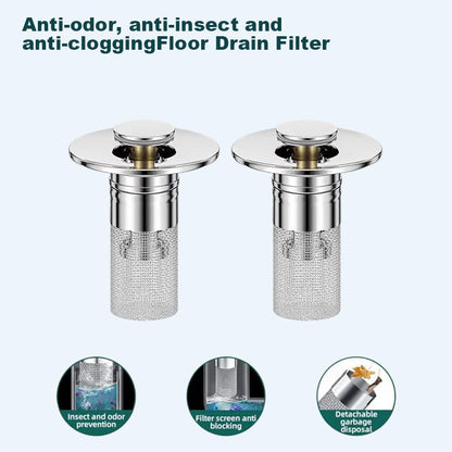 🏆Last Day Promotion 60% OFF🏆Pop Up Sink Drain Strainer----🛀Removes odors and prevents blockages